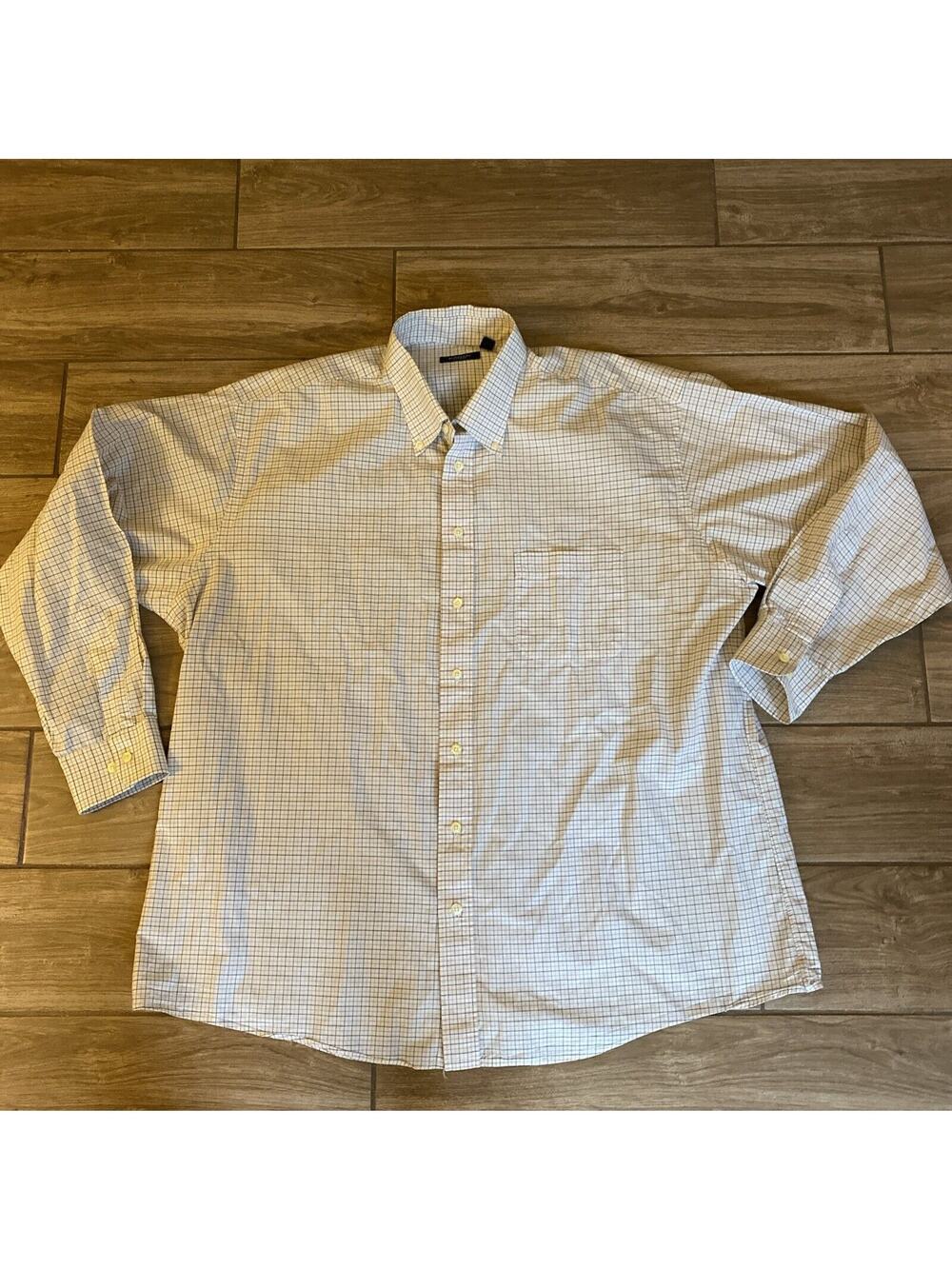 BURBERRY LONDON Size XL Plaid Cotton Long Sleeve Button Up Shirt